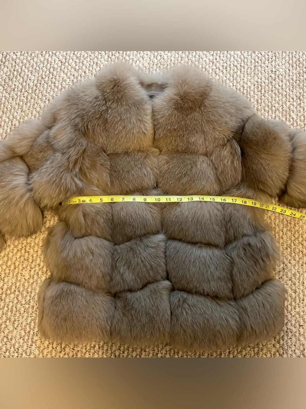 Genuine Fur and Leather Bubble Paneled Jacket - Size Large - Picture 3 of 12